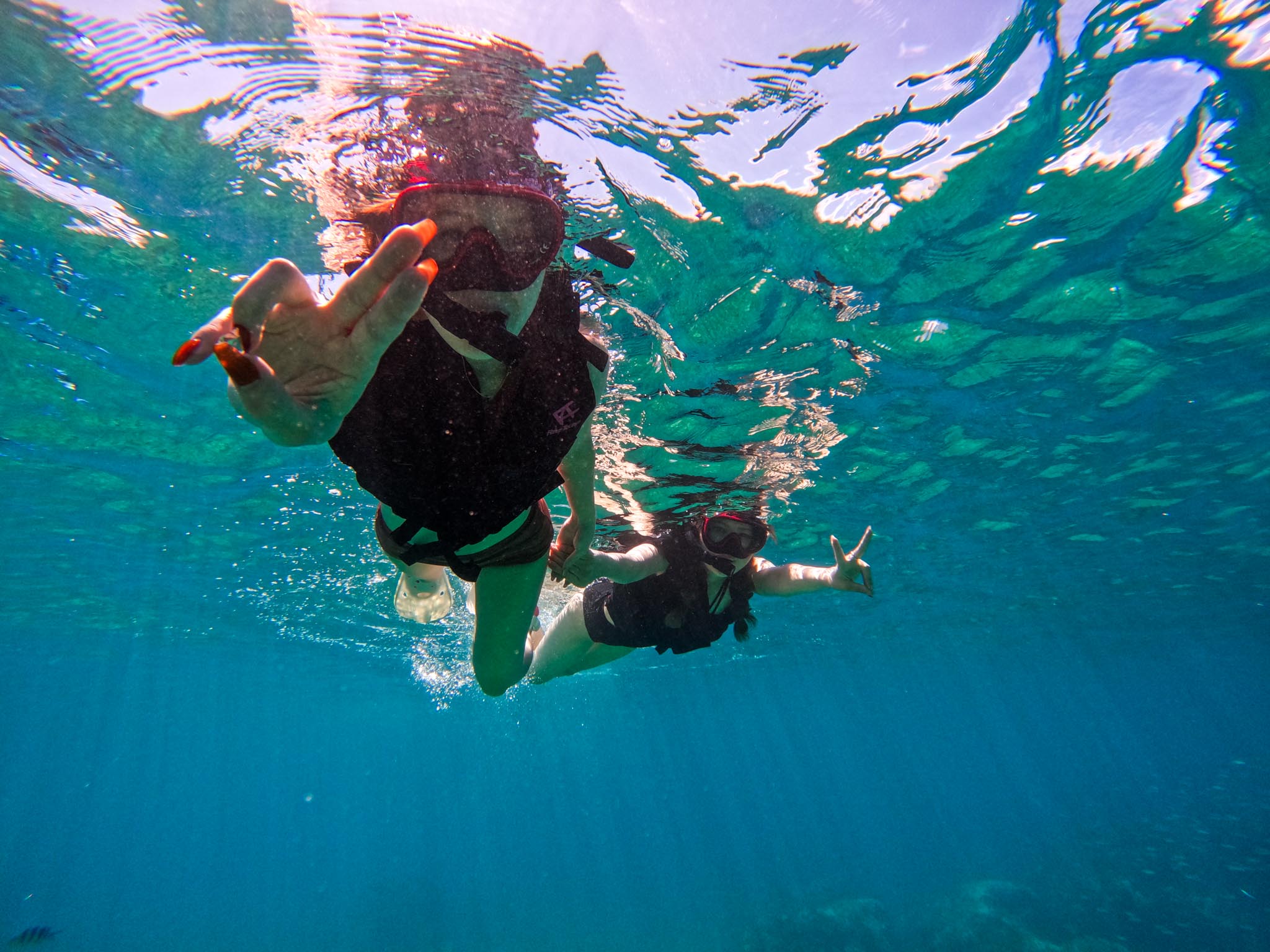 シュノーケルの様子