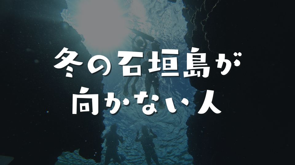 冬の石垣島が向かない人