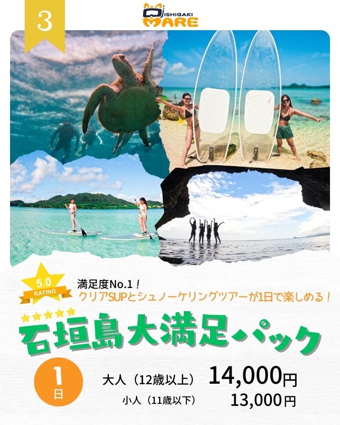 1日満喫パックツアー