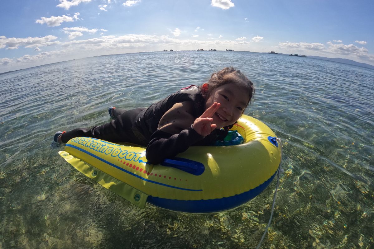 シュノーケル体験